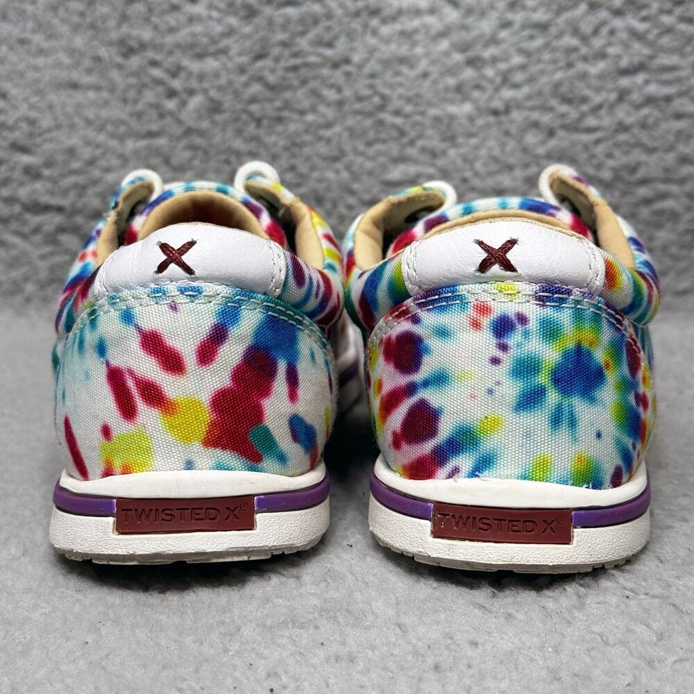 Twisted X Kicks Womens Size 5.5 Sneakers Shoes Multi Tie-Dye Moc Toe WCA0037 - Picture 4 of 9